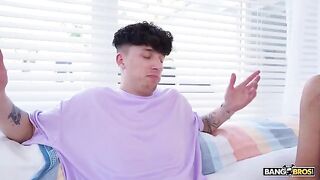 A girl with a great body loves having sex with two guys