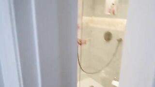 The little girl is ready to do a blowjob for the guy