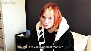 A young and beautiful woman was caught in a compromising situation