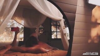 The reflection in the mirror confirmed he's good