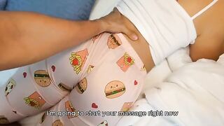 Her ass is gorgeous in those pajamas! - Hot stepmom action
