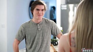 He just had to shove his cock into the beautiful blonde