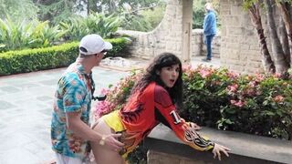 Explore the charms of historical sites and get intimate with a local chick