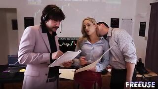 A prostitute is looking for a new job in the office environment