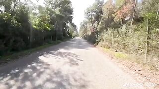 An Amazon girl is fucked by a guy in the natural scenery