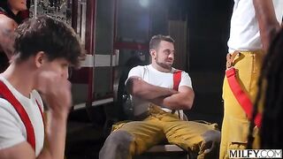 These guys can put out any fire. A group sex session