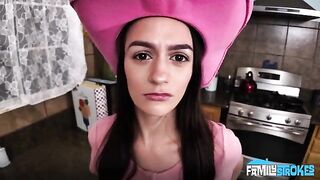 A guy pulled his dick out for a sexy cowgirl to ride