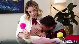 The payment to the tutor went through, and the lesson continued with intense passion
