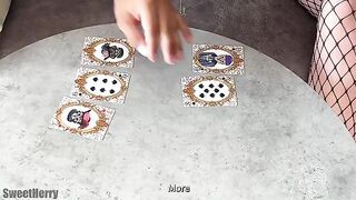 The girl lost at cards and had to have sex