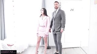 A very nice girl is riding a cock of her boyfriend