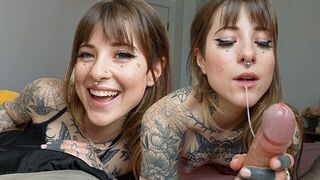 The girl with a sexy throat shared bed with someone