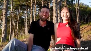 A girl would like to have sex in the forest very badly