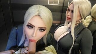 The elevators are for quick sex, not just for going up