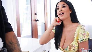 The guy is ready to do everything for the sake of sex with a brunette