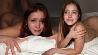 Petite redhead brought to tears of joy with hard sex