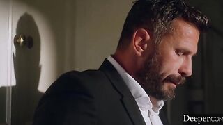 Morgan satisfies her boss Manuel in a steamy encounter