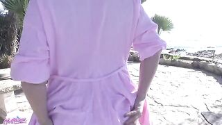 Relaxation in the public park, and ejaculation - femme fontaine