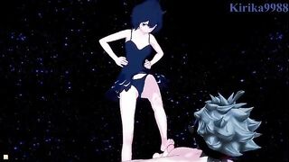 Secre Swallowtail(Nero) and Asta have deep sex on the beach at night in xxx style