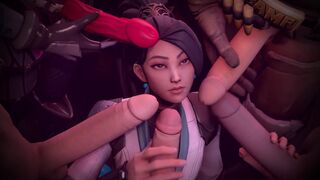 A compilation of the hottest Valorant porn scenes, made in SFM/Blender
