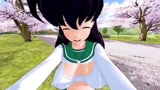 Kagome Higurashi gets her pussy railed in a hot anime scene