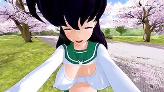 Kagome Higurashi gets her pussy railed in a hot anime scene