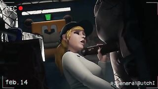 FNAF Security Breach Vanessa gets fucked in the office