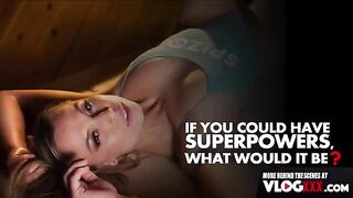 Behind the scenes of an intense interview and massage session with Aidra Fox