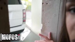 Abella Danger gets on her knees to thank her savior in HD
