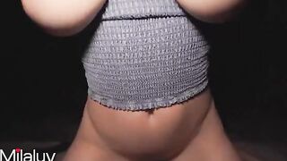 Night sex in the neighborhood with busty MILF Milaluv