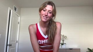Special support for cheerleaders featuring Addison Vodka in a steamy scene