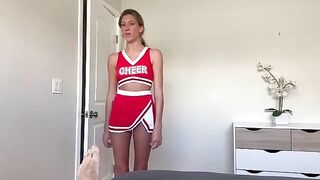 Special support for cheerleaders featuring Addison Vodka in a steamy scene