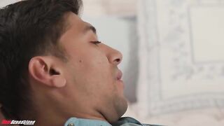 A man with one cock brings a lot of happiness to the brunette!