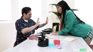 A girl received special treatment for her cancer, she was fucked