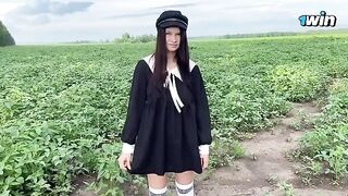 A young man had sex with a step sister and cum in her panties