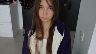 A girl is cheering up her boyfriend by giving him a blowjob