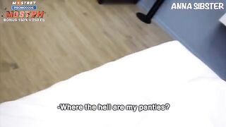 The pretty hotel maid enticed the guest for sex