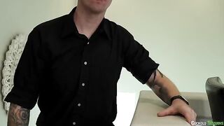 A cuckold husband has to witness his wife getting fucked by two guys