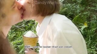 Don't lick the cream, suck my cock instead!