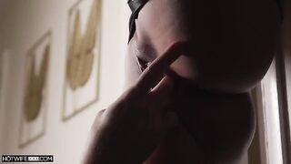 Any cock is suitable for an Asian girl in doggy style sex