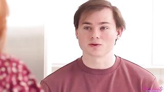 The girl served her sweet pussy on the table instead of dessert