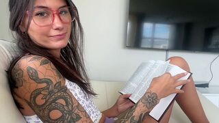The guy studies how to have sex with different girls in different poses