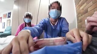 The guy was helped by a hot nurse in the hospital, and things got steamy