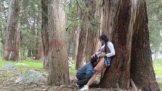 A forest is the place where every girl agrees to have her pussy licked