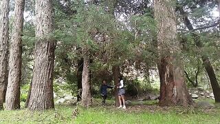 A forest is the place where every girl agrees to have her pussy licked