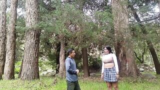 A forest is the place where every girl agrees to have her pussy licked