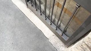 Sit down softly and get a cock in your wet pussy hole