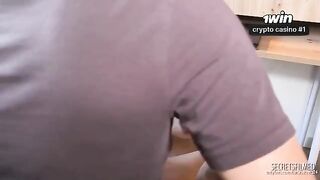 The guy checked the strength of tongue of a new girl