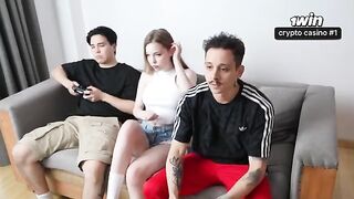 The team is assembled, it's time to work on her orgasm! (Lost)