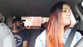 The girl had already noticed the stop sign trick
