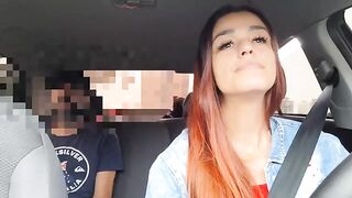 The girl had already noticed the stop sign trick